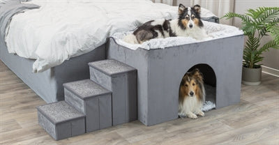 Trixie Korbhaus Harvey Mit Treppe Grau/Weiss